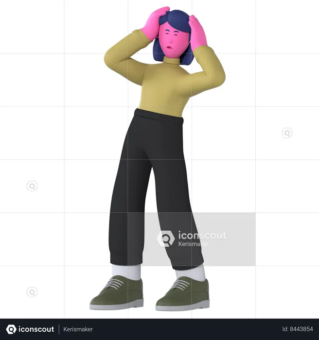 Estressado  3D Icon