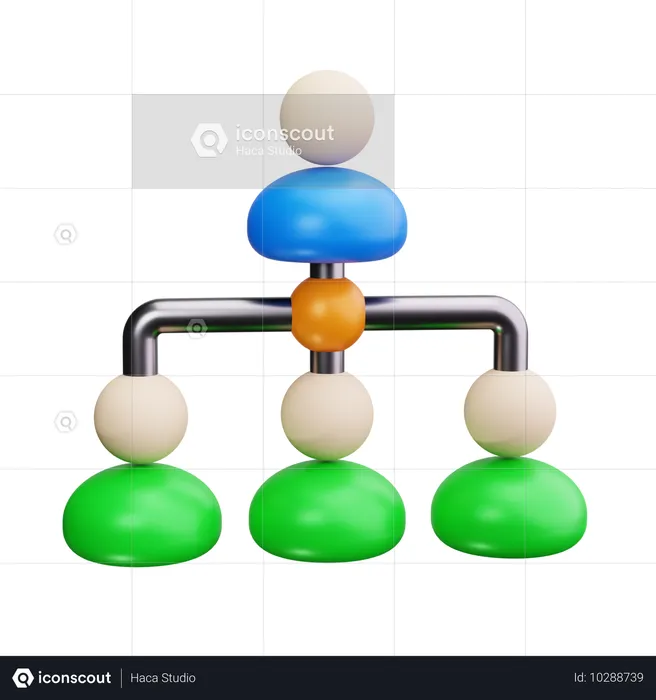 Estructura de equipo  3D Icon