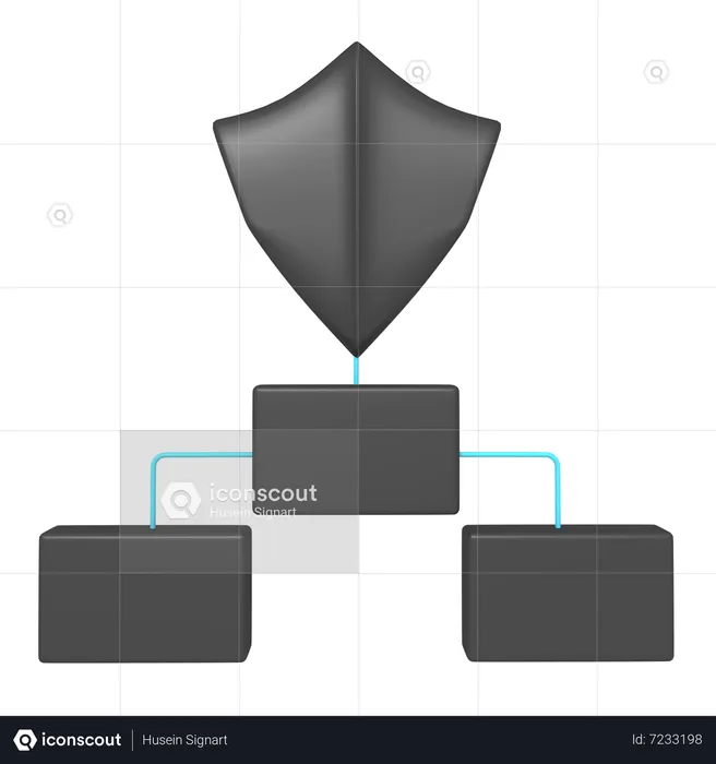 Estructura de escudo  3D Icon