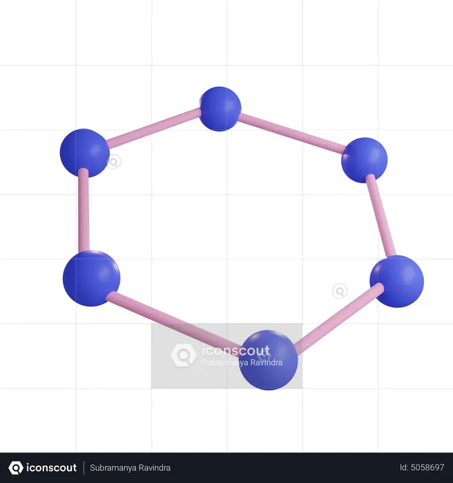 Estrutura circular  3D Icon