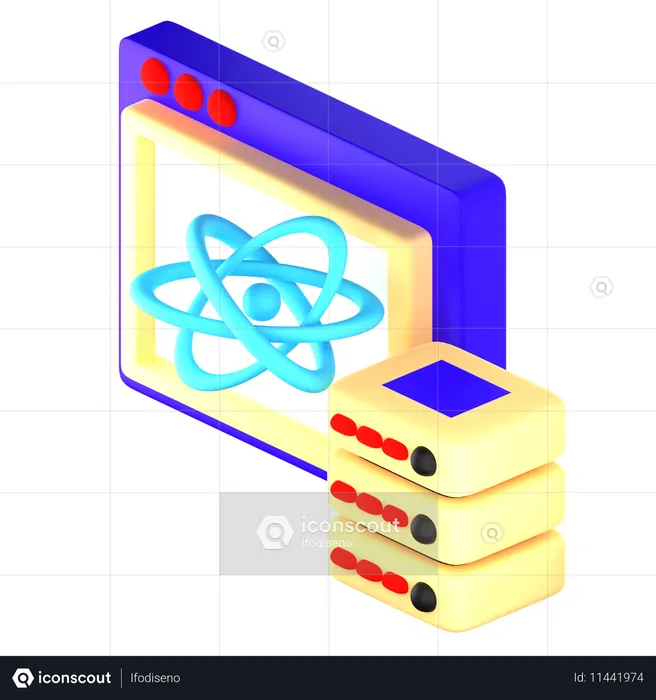 Estrutura de reação  3D Icon