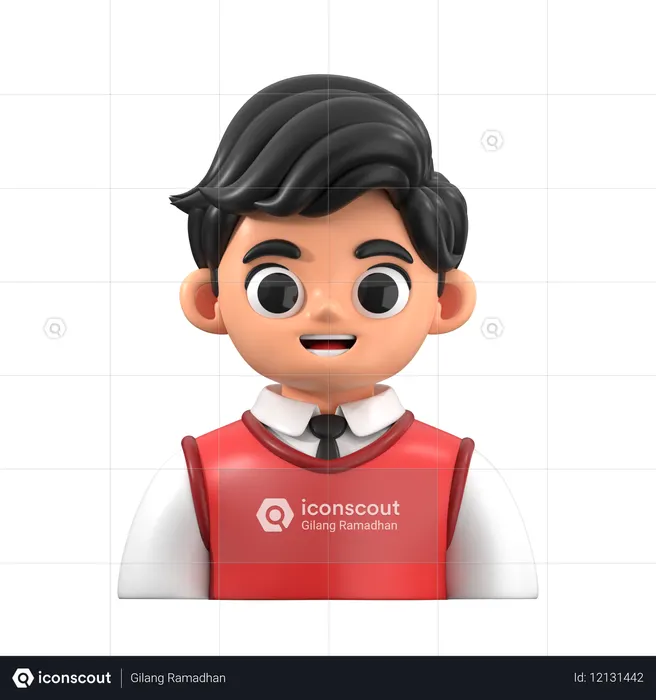 Estudante  3D Icon