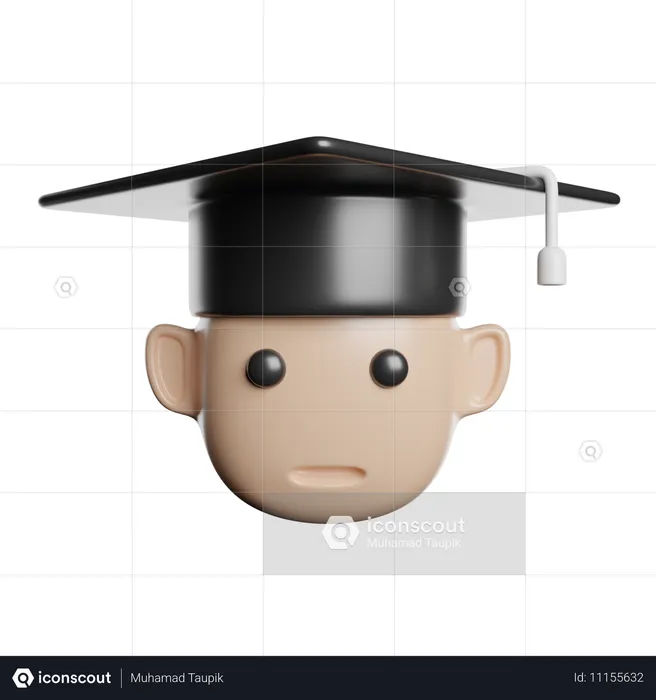 Estudiante graduado  3D Icon