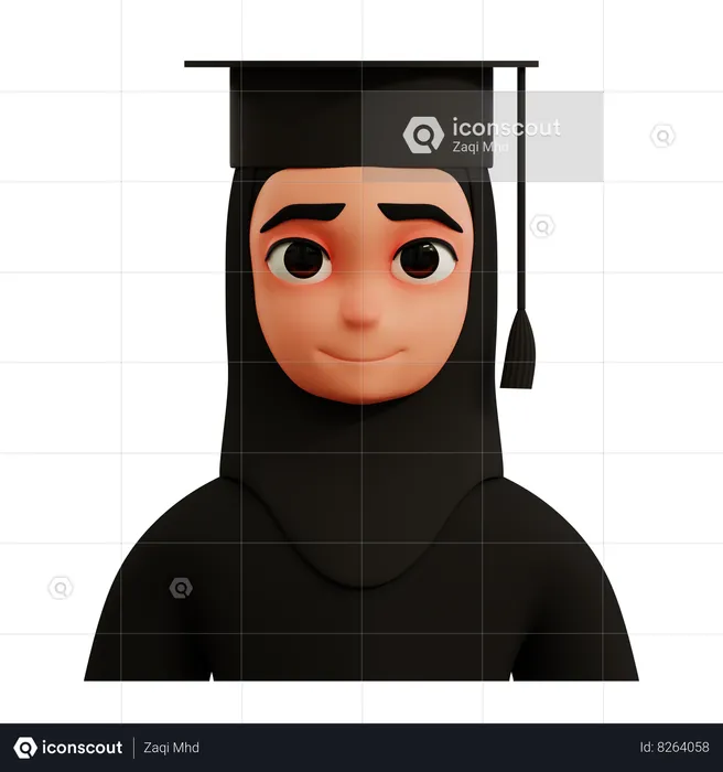 Estudiante graduado  3D Icon