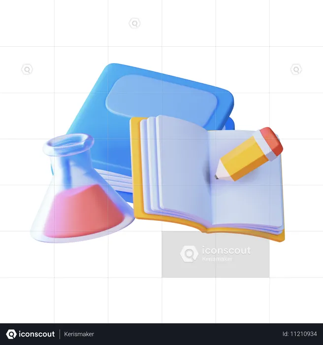 Estudar  3D Icon