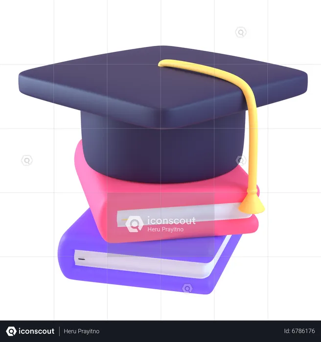 Estudo de graduação  3D Icon