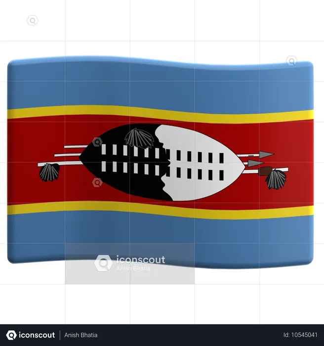 En el golpe Flag 3D Icon