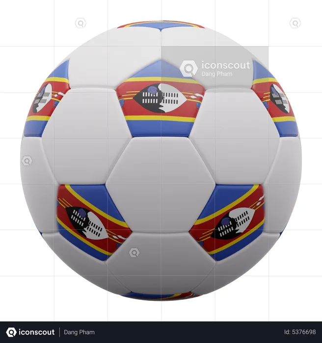 Eswatini Ball  3D Icon