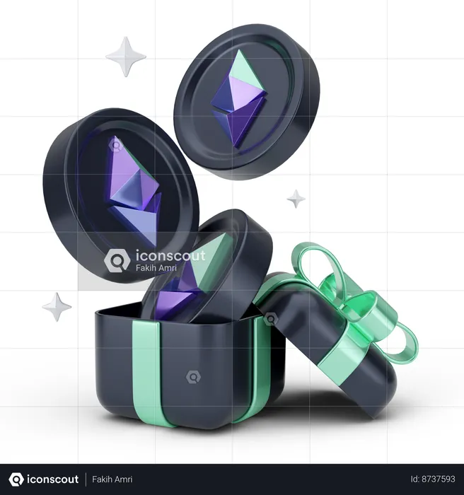 Ethereum  3D Icon