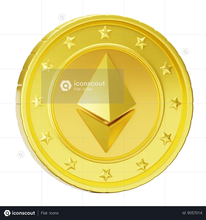 Ethereum  3D Icon