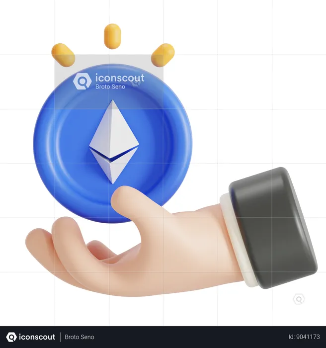 Ethereum  3D Icon