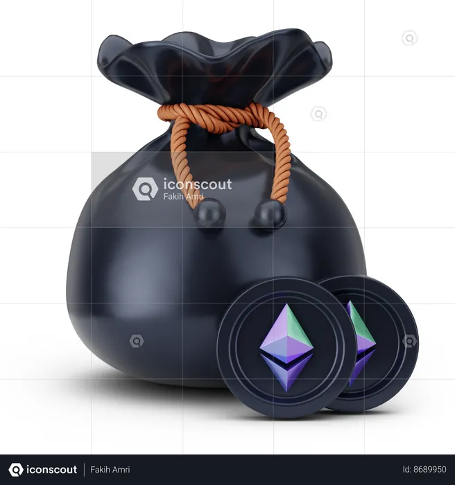 Ethereum Bag  3D Icon