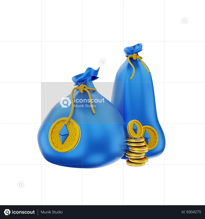 Bolsa etéreo  3D Icon