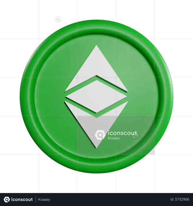 Ethereum Classic Coin  3D Icon