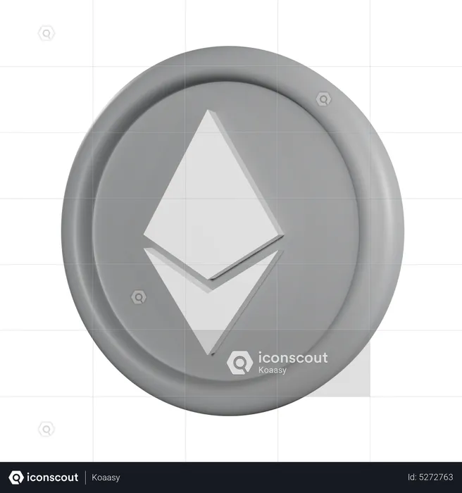 Ethereum Coin  3D Icon