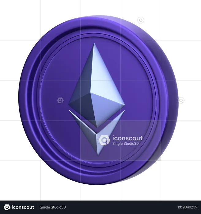 Ethereum Coin  3D Icon