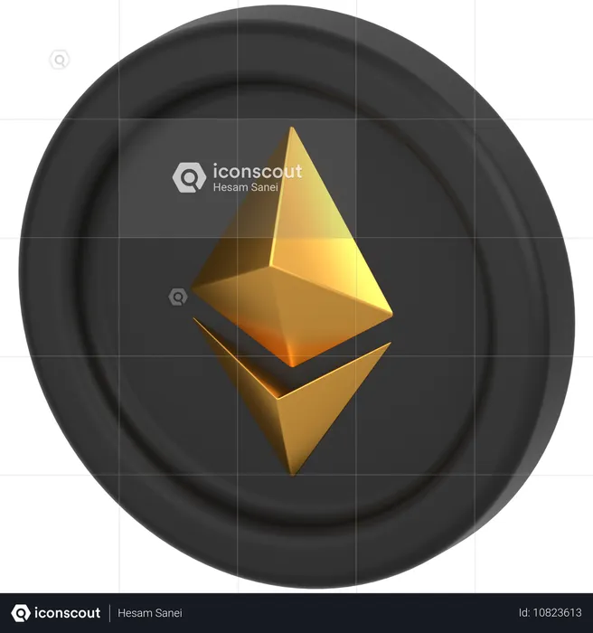 Ethereum Coin  3D Icon