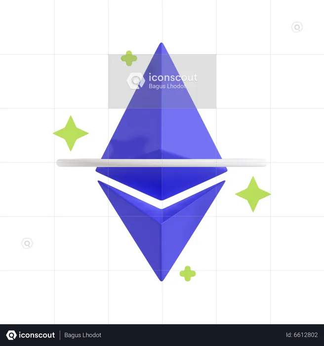 Ethereum Coin  3D Icon