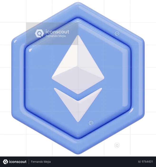 Selo Ethereum (ETH)  3D Icon