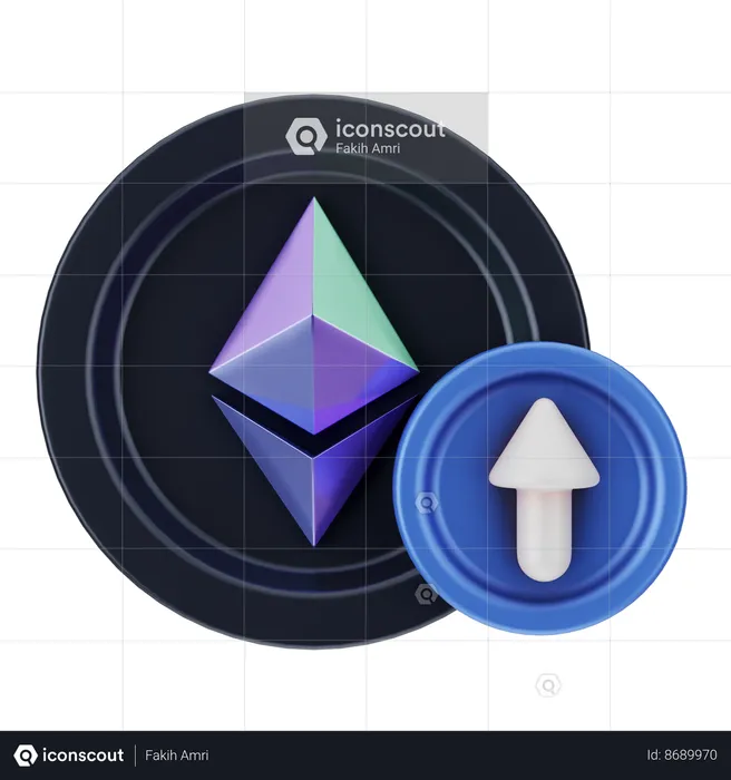 Ethereum Growth  3D Icon