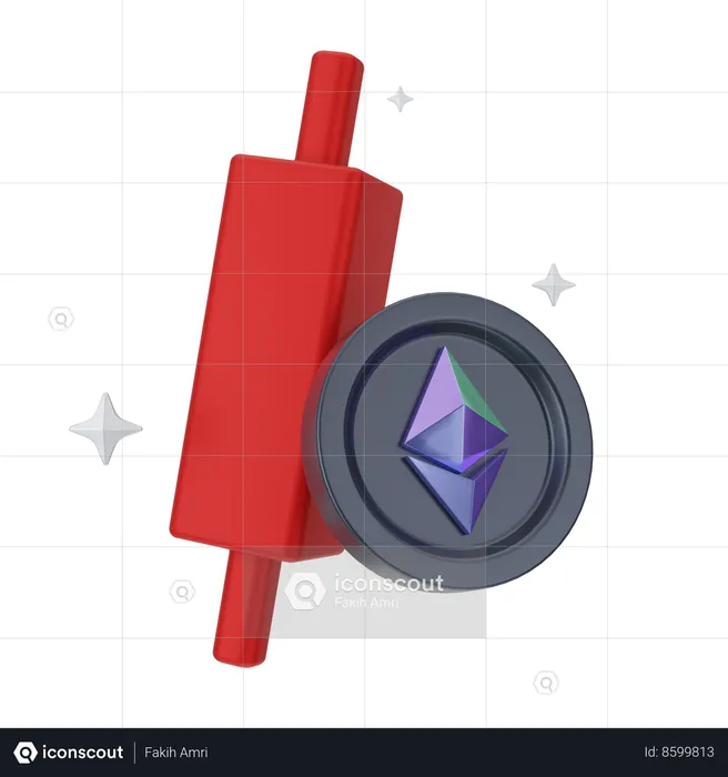 Ethereum Loss  3D Icon