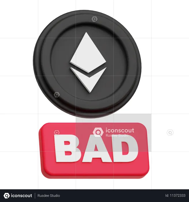 Ethereum malo  3D Icon