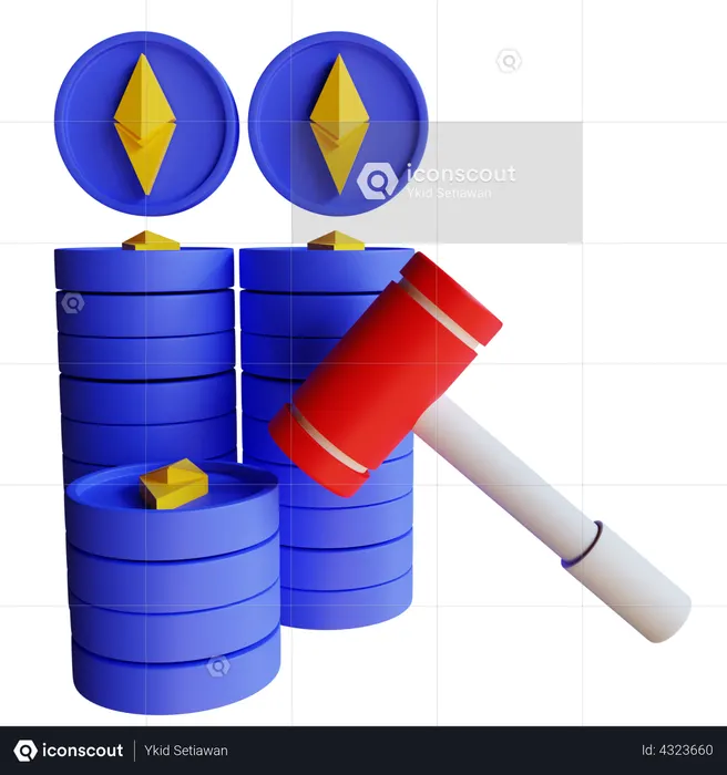 Ethereum Mining  3D Icon