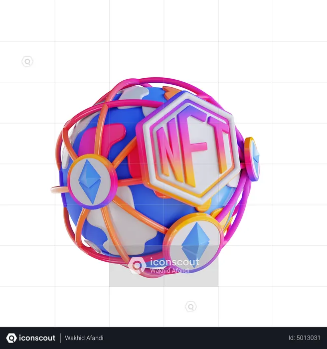 Ethereum Nft Network  3D Icon