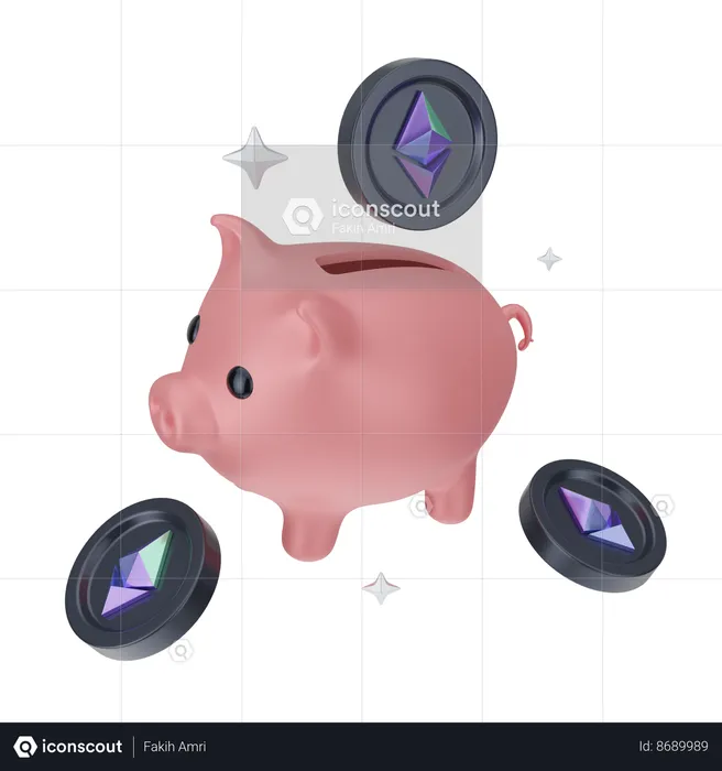 Ethereum Savings  3D Icon