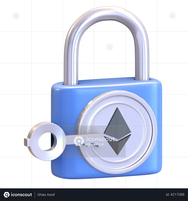 Ethereum Security  3D Illustration