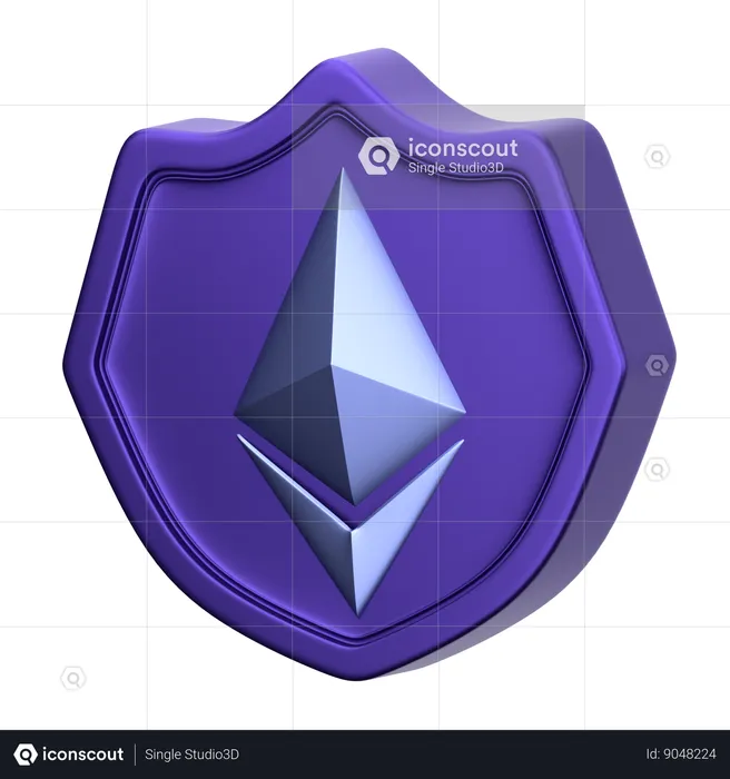 Segurança ethereum  3D Icon