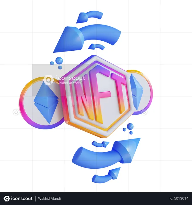 Ethereum To Nft Swap  3D Icon