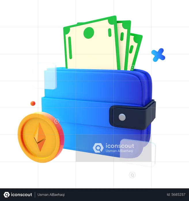 Ethereum Wallet  3D Icon