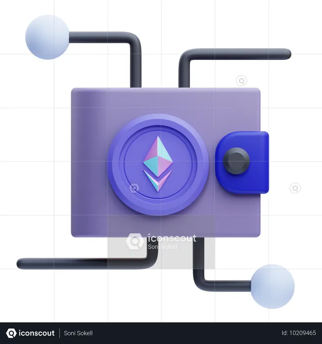 Ethereum Wallet  3D Icon