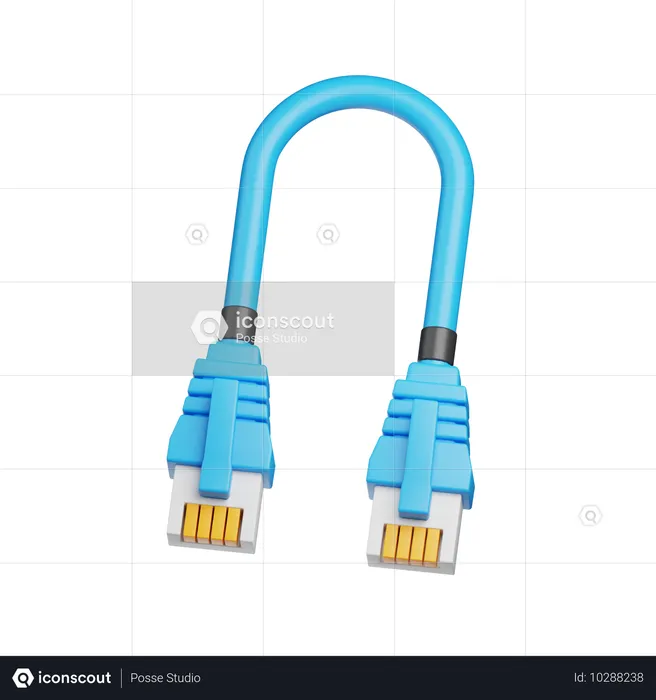 Ethernet  3D Icon