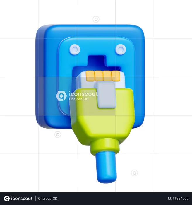 Ethernet  3D Icon