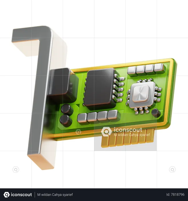 ETHERNET CARD  3D Icon