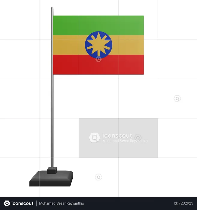 Ethiopia Flag  3D Icon