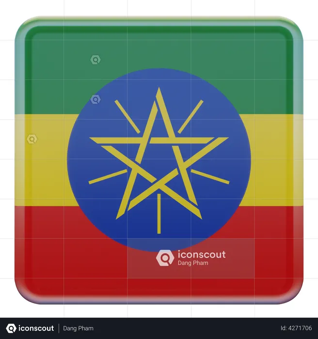 Ethiopia Flag Flag 3D Flag
