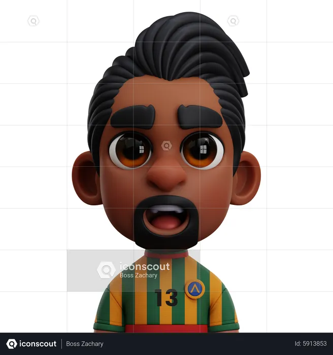 Ethiopia Player  3D Icon