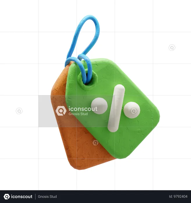 Etiqueta de desconto  3D Icon