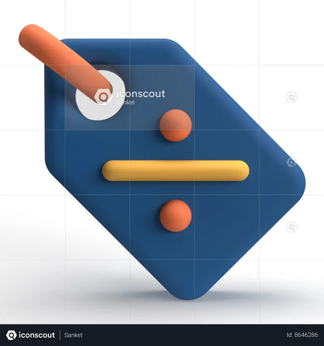Etiqueta de descuento  3D Icon