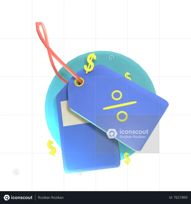 Etiqueta de preço  3D Icon