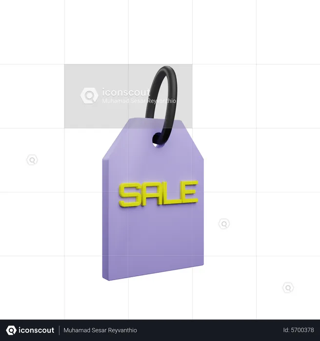 Etiqueta de venta  3D Icon