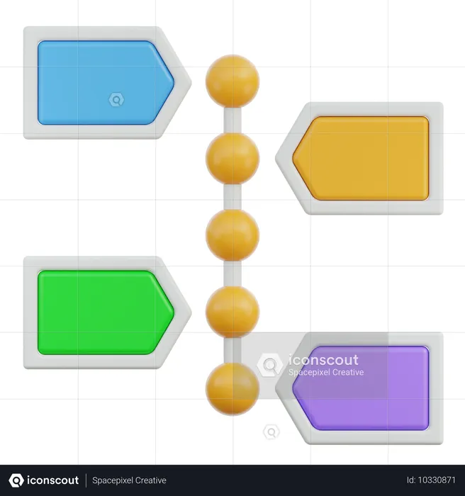 Infografía de etiquetas  3D Icon