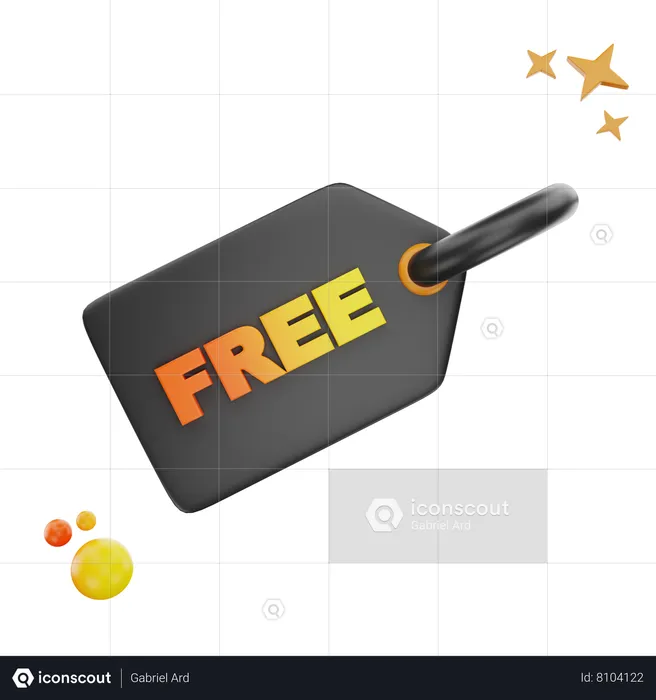 Etiqueta gratis  3D Icon