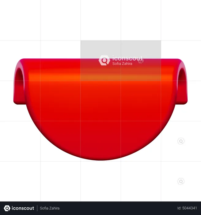 Etiqueta roja  3D Icon