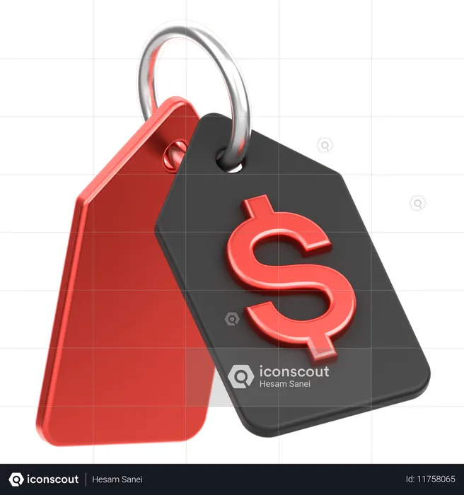 Étiquette de prix  3D Icon