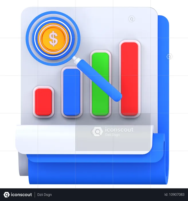 Étude de marché  3D Icon