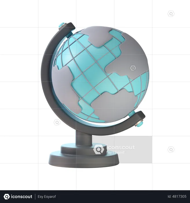 Globe d'étude  3D Icon